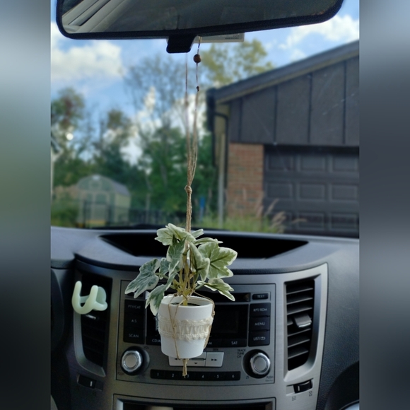 Tiny Car Plant Other - Tiny Macrame Car Plant